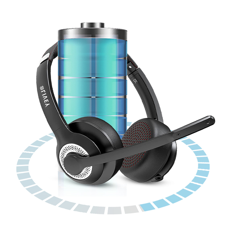LIVEY 715BT Series wireless headset with Best battery backup.