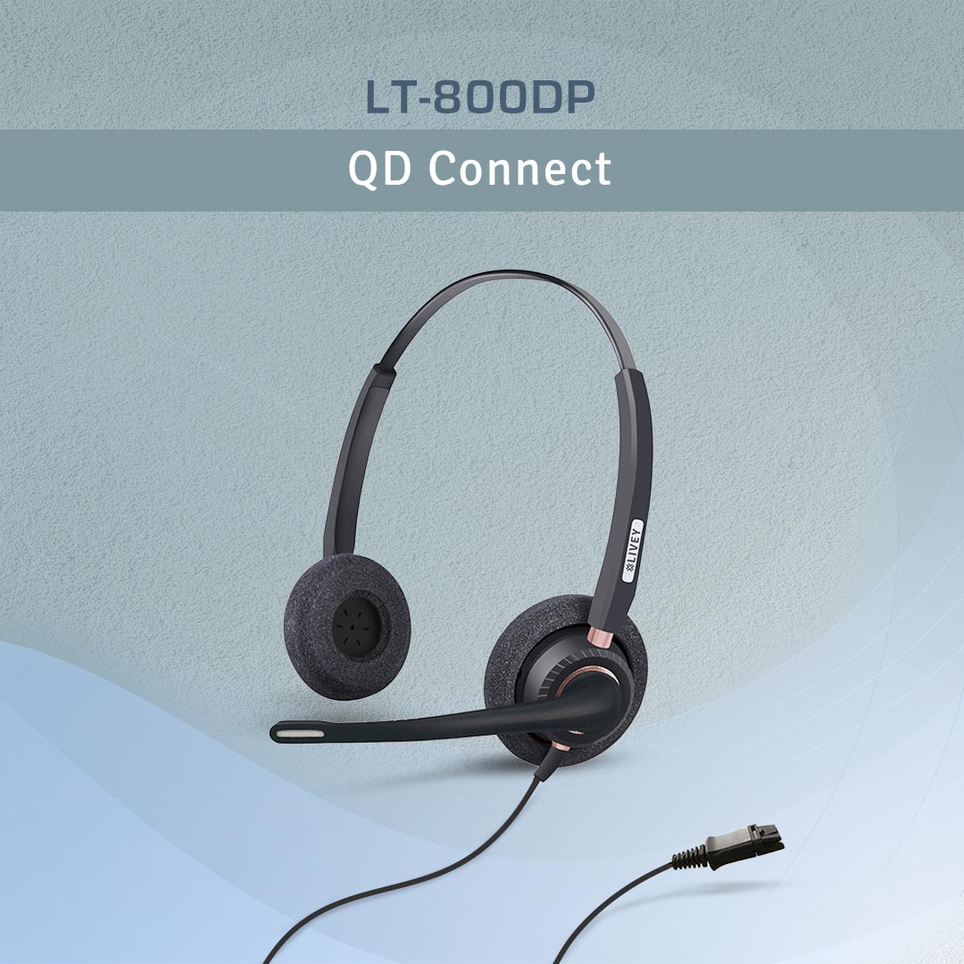 LIVEY 800DP Wired Headset with QD connect