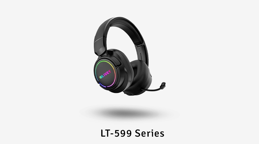 LIVEY LT-599 gaming headset with noise cancelling mic