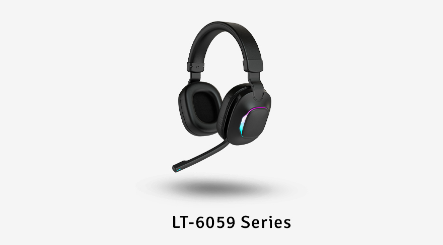 LIVEY LT-6059 gaming headset with AI noise cancelling mic