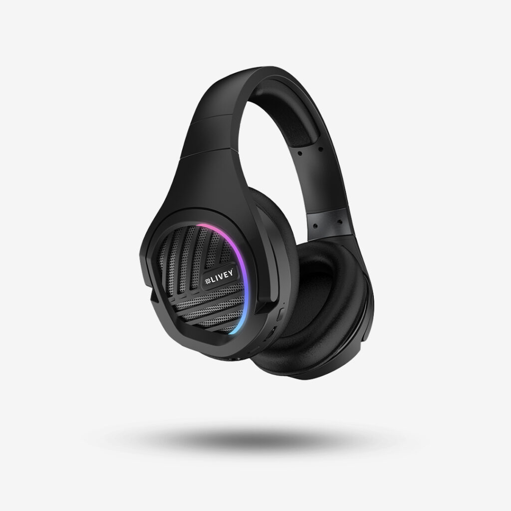 LIVEY LT-21 gaming headset with AI driven noise cancellation