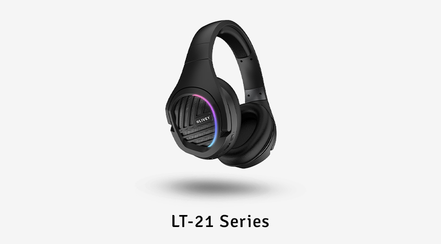 LIVEY LT-21 gaming headset with AI driven noise cancellation