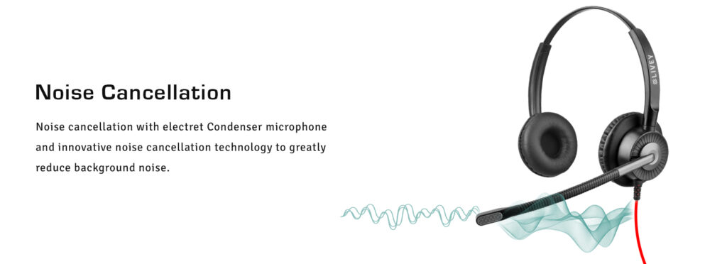 LIVEY 311 series wired headset with noise cancellation