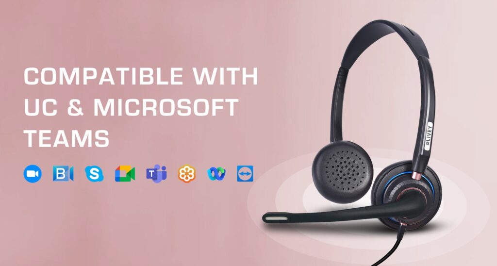 Enhance Your Communication with Our Wired LIVEY Splendor 815 Series ENC Headset – Ideal for UC Platforms and Microsoft Teams!