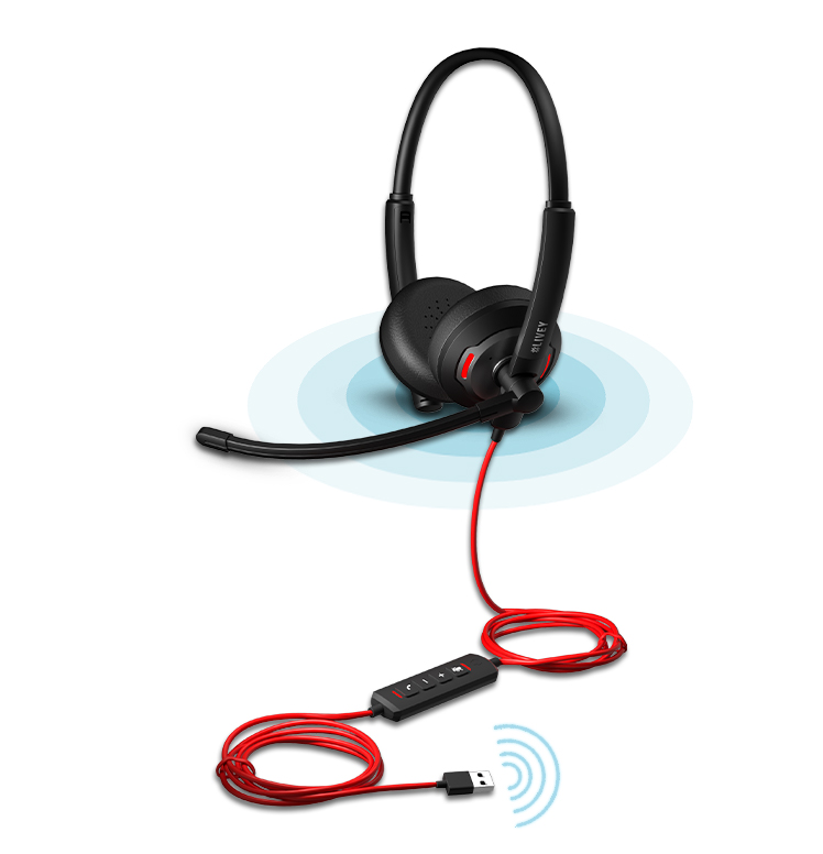 LIVEY 500 Series wired headset with USB Connect