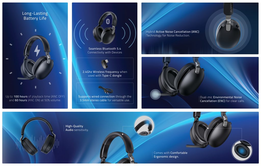 The Ultimate Wireless Headset for Professionals: LIVEY 950BT Series