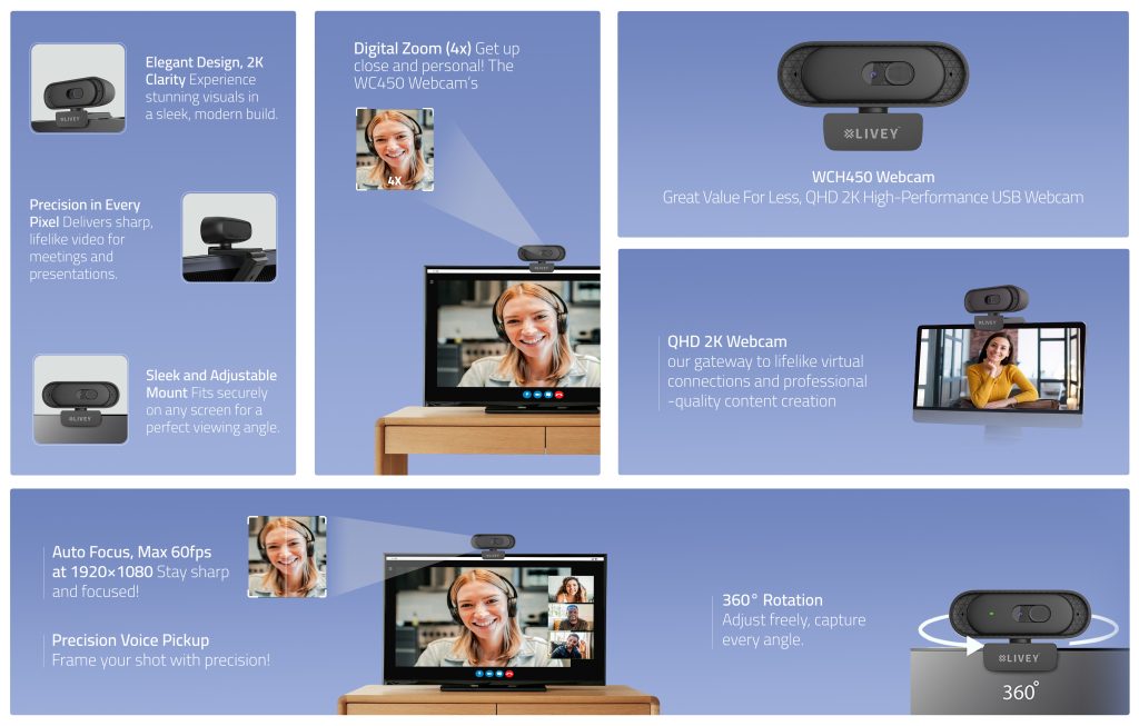 Elevate Your Video Conferencing with LIVEY WC450 Webcam