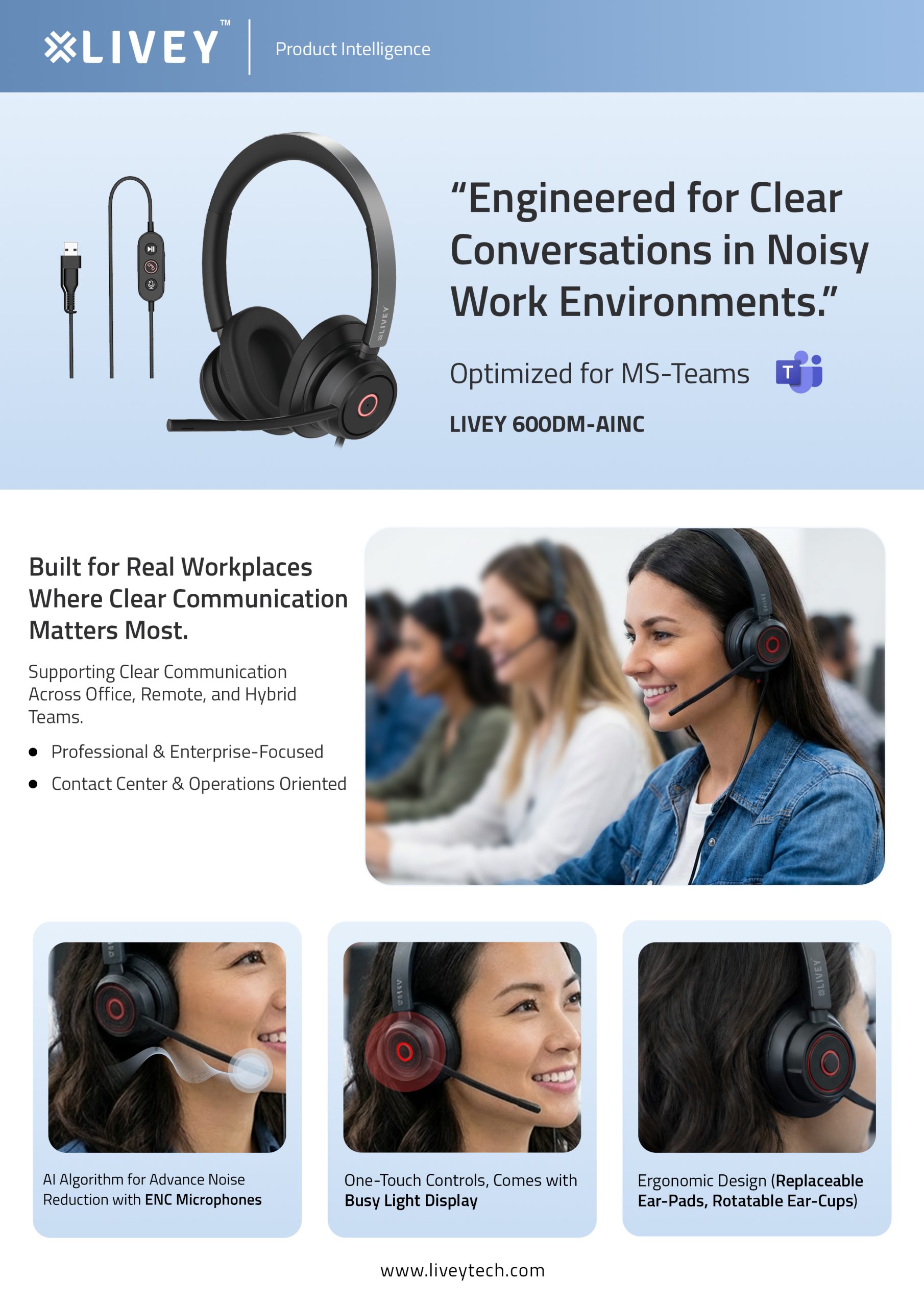 Why Business Headsets Need to Be Designed for Real Work Environments