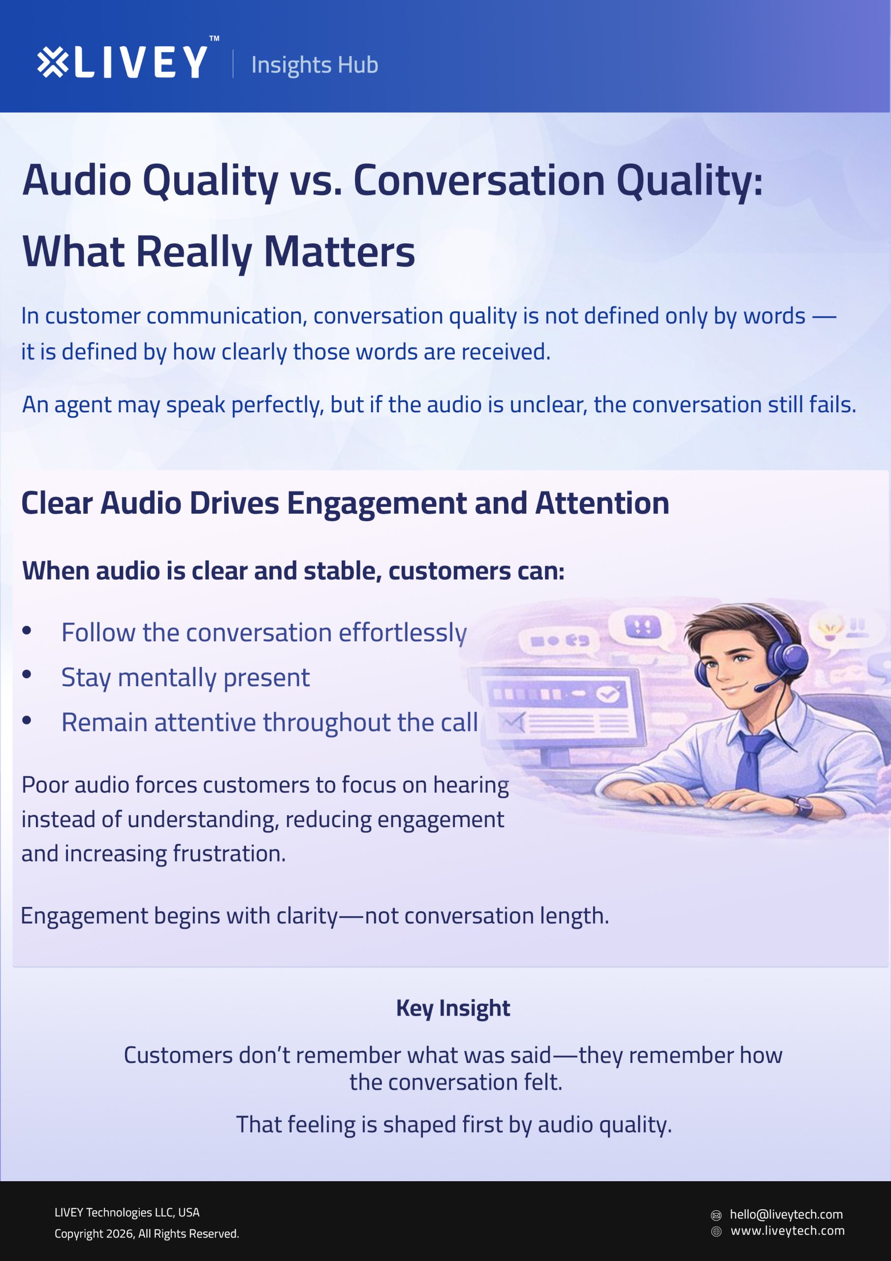 Why Clear Audio Matters More Than Communication Skills in Customer Experience