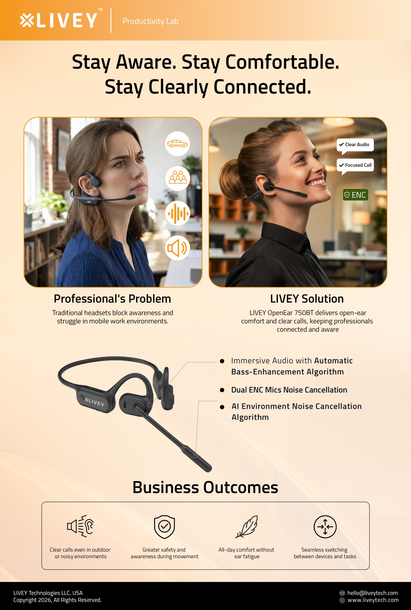 Stay Aware. Stay Comfortable. Stay Clearly Connected.